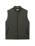 Shanghai Tang zip-up standing-collar gilet