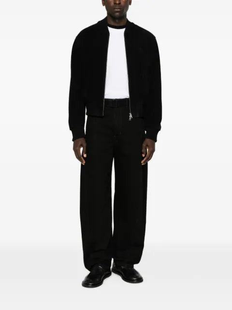 AMI Paris zip-up bomber jacket