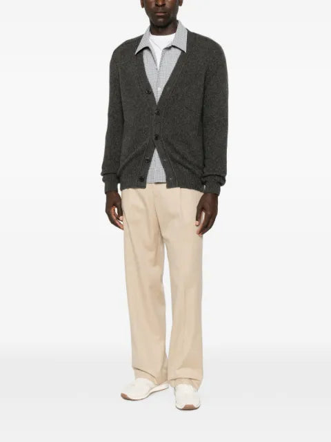 SCAGLIONE ribbed-knit V-neck cardigan