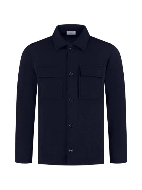 Lardini knitted-finish button-up cardigan
