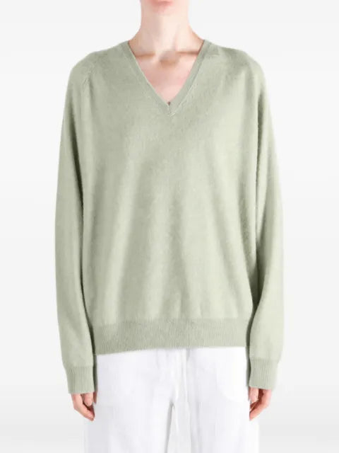 Frenckenberger V-neck raglan-sleeve sweater