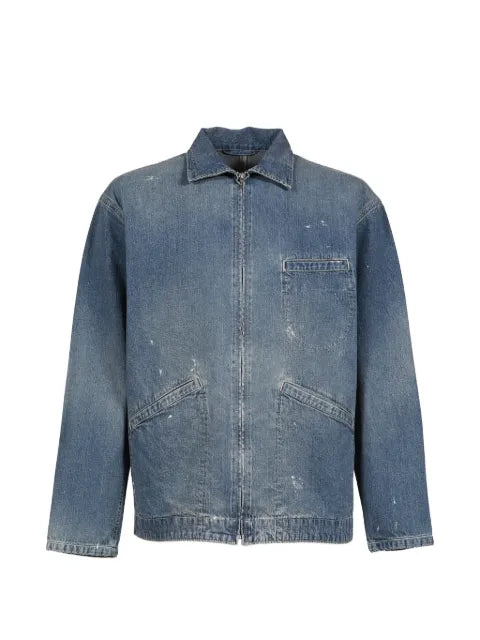 PORTER CLASSIC Breakfast zip-up denim jacket