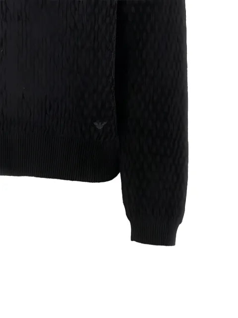 Emporio Armani button-up textured sweater