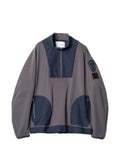 Yoshiokubo ripstop-panelled quarter-zip jacket