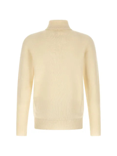 Ma'ry'ya high-neck side-slit sweater