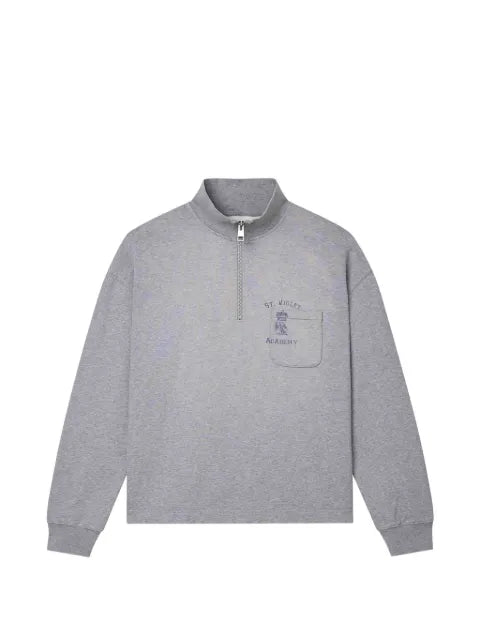 Purple Brand St. Violet half-zip chest-pocket sweatshirt