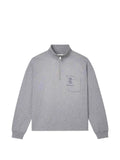 Purple Brand St. Violet half-zip chest-pocket sweatshirt