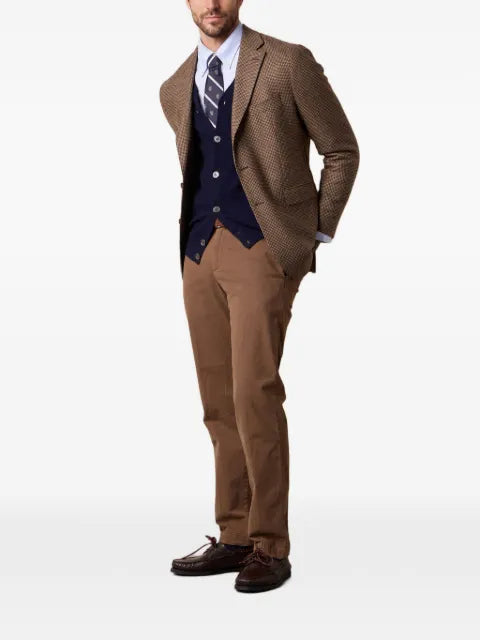 Brooks Brothers logo-embroidered V-neck cardigan