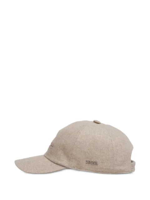 Zegna logo-plaque baseball cap