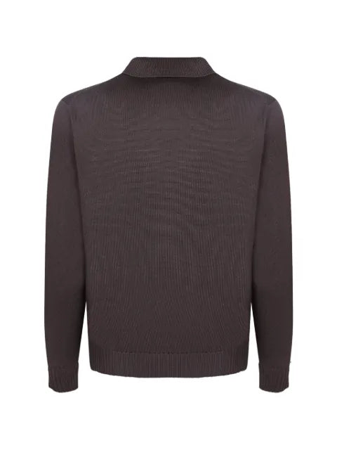 Dell'oglio polo-collar knitted sweater