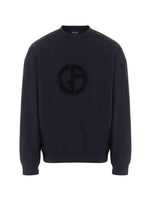 Giorgio Armani logo-patch sweatshirt