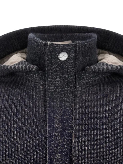 Paul & Shark ribbed-knit zip-up sweatshirt