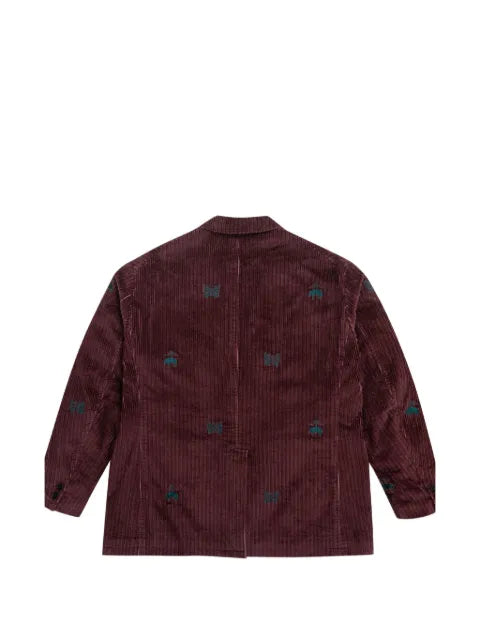 Brooks Brothers x Needles embroidered corduroy sack blazer