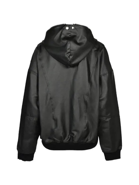 BREATH double-layered hooded bomber jacket