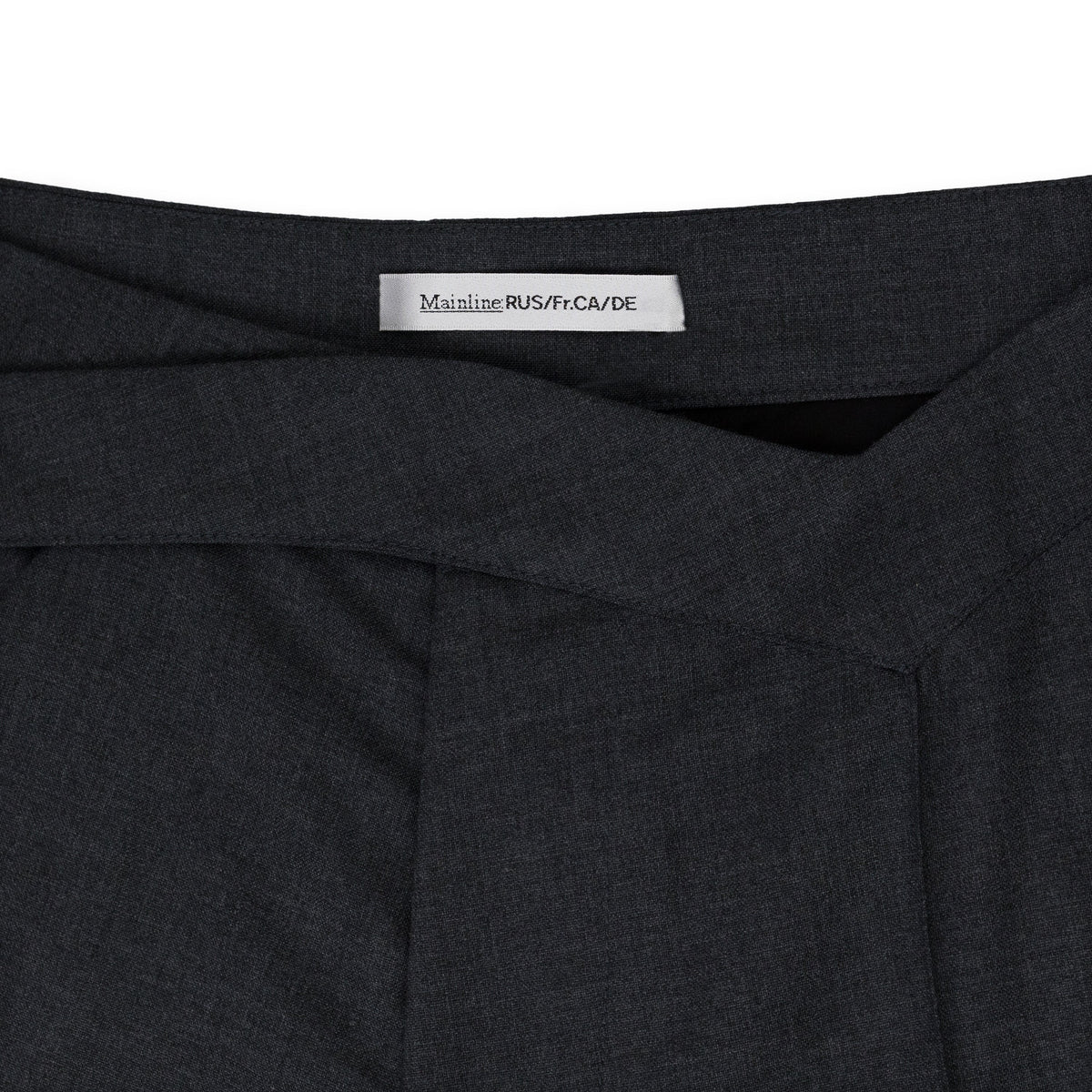 Grey Tailored Shorts With V-Waistband
