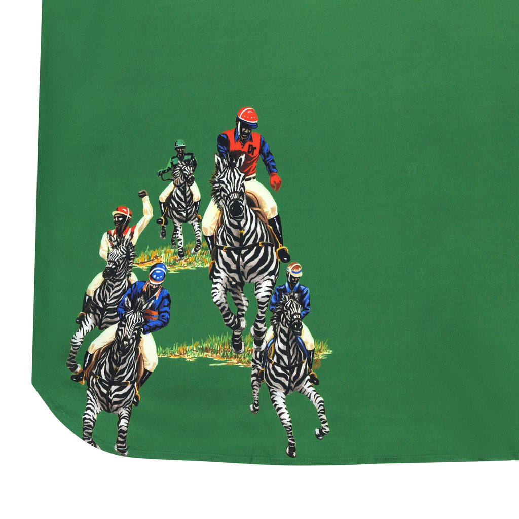 Green Jockey Riders Button Up