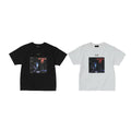 Thug Club Totem Print Metal Moon Star Crew Neck Short Sleeve T Shirt