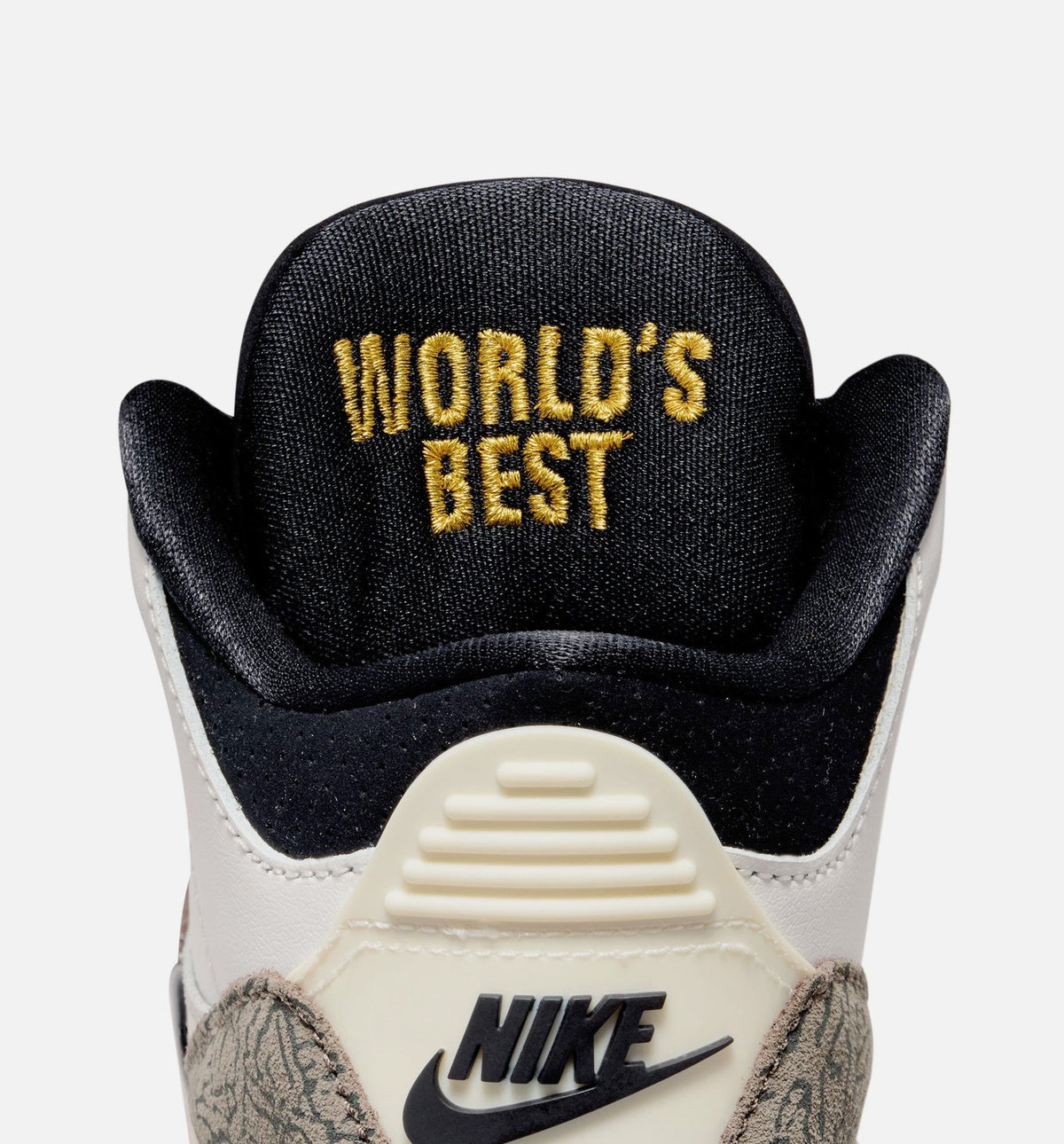 Air Jordan 3 Retro Sail and University Red Preschool Lifestyle Shoes - Sail/Black/University Red/Light Ivory