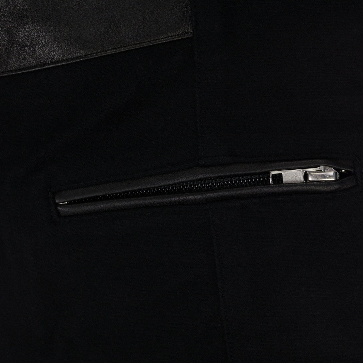 Black Leather Cargo Pants
