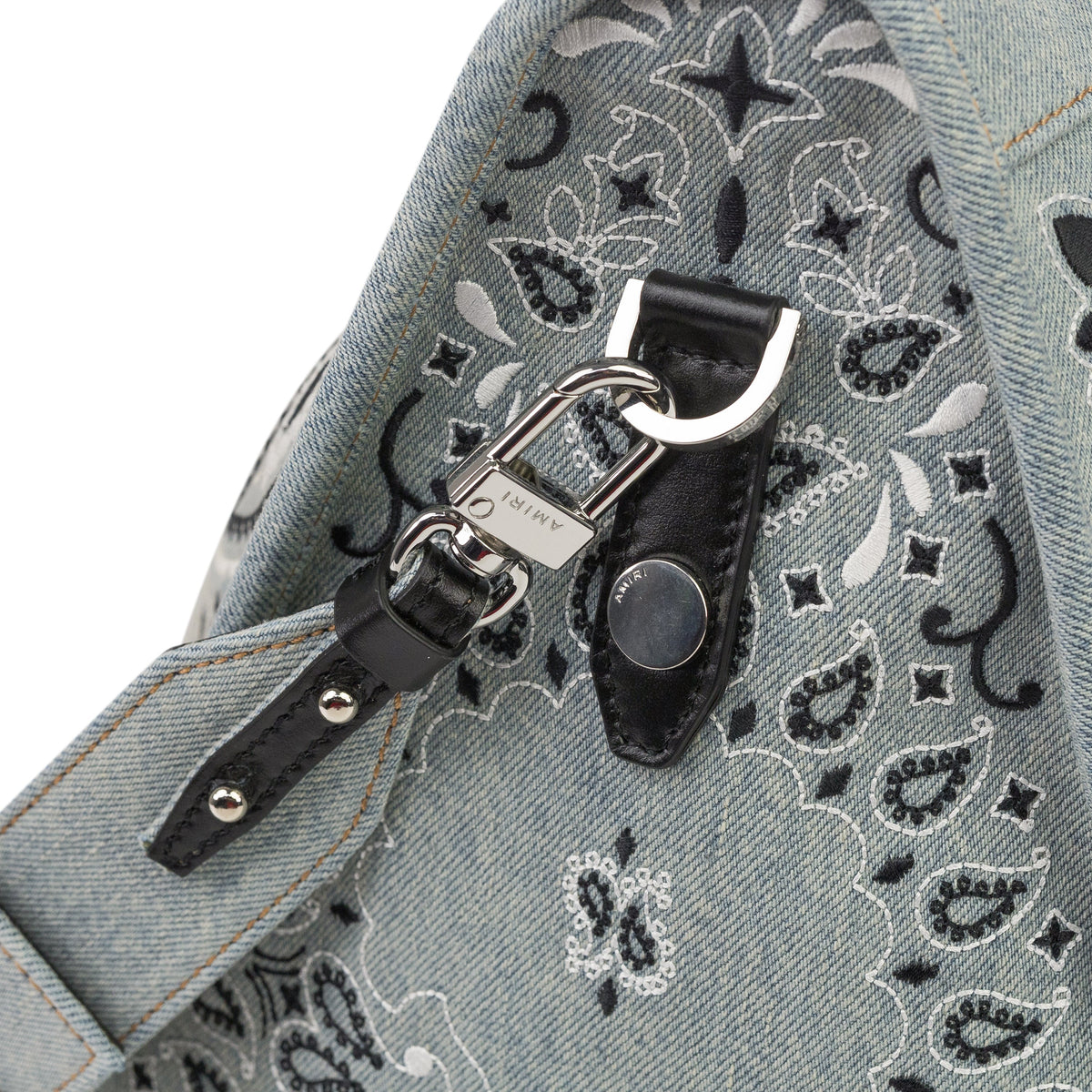 Clay Indigo Bandana Denim Weekender Bag