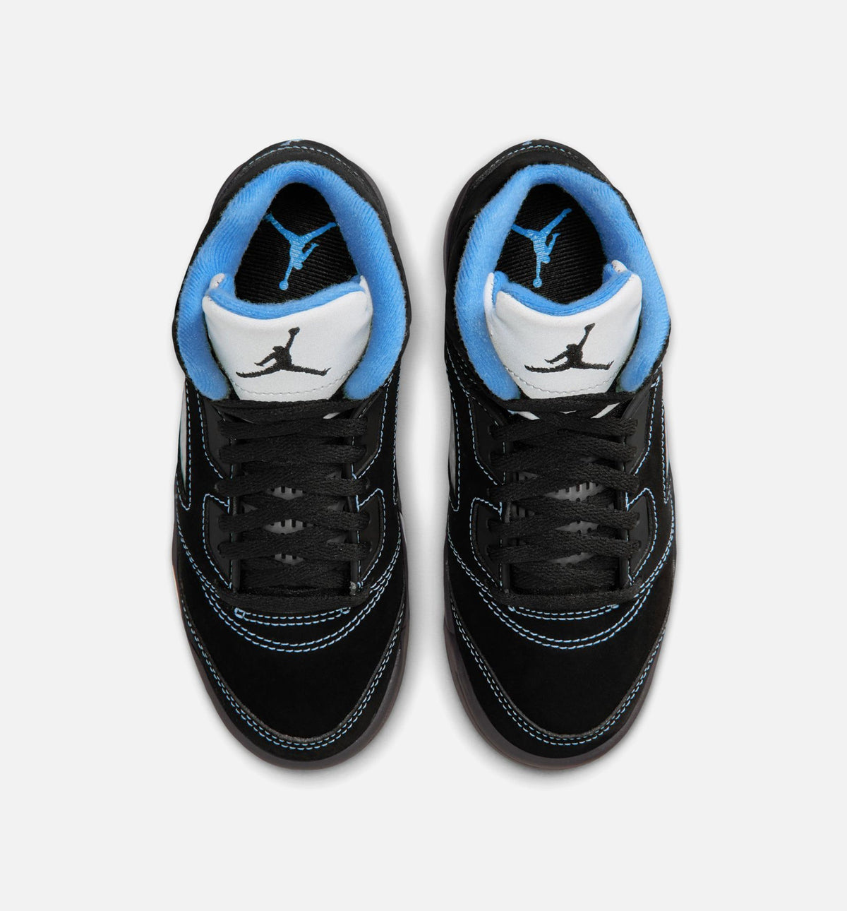 Air Jordan 5 Retro "Black Carolina" Little Kids' Shoe – Black/University Blue/White