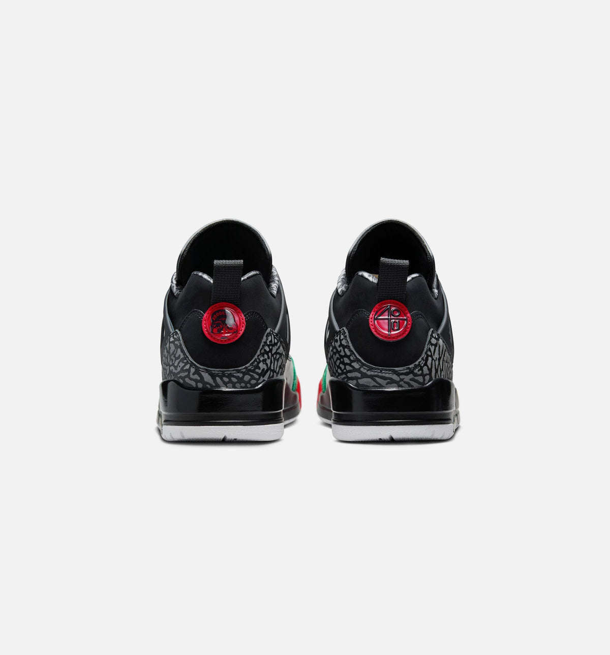 Spizike Low Men's Lifestyle Shoes | Black / Classic Green / White / Varsity Red