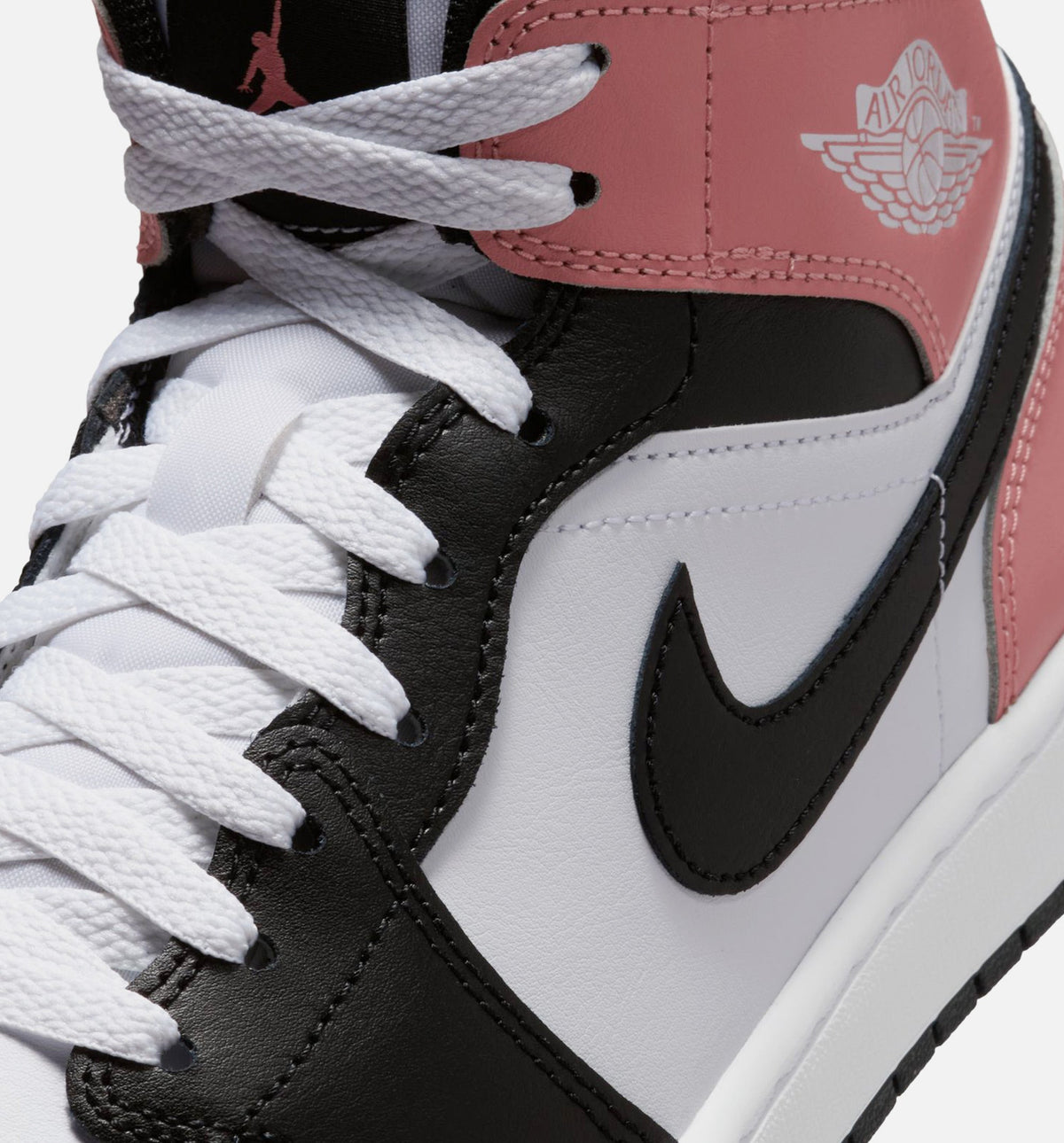 Air Jordan 1 Mid | Men's Lifestyle Shoe | White/Rust Pink/Black