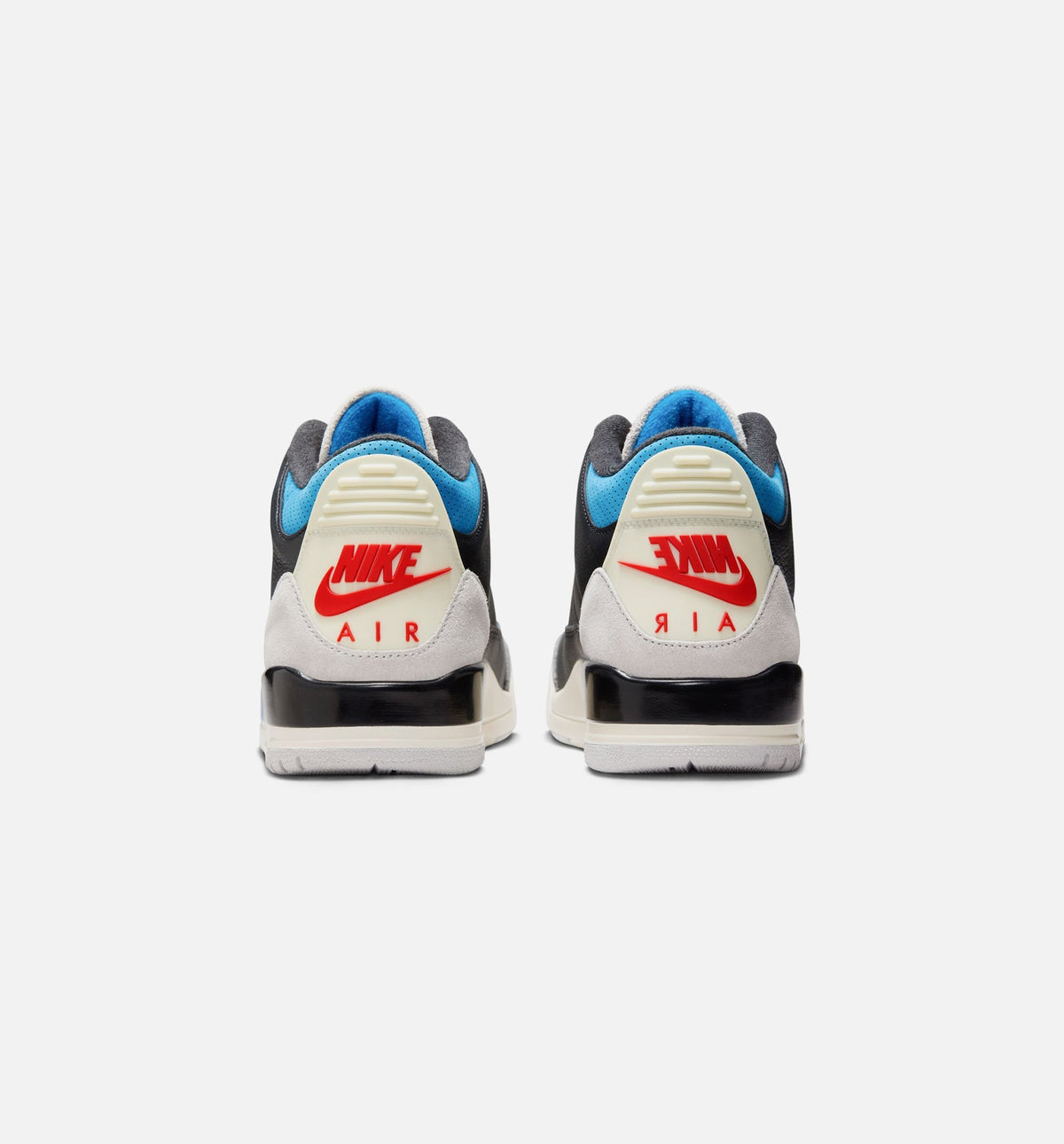Air Jordan 3 Retro OG Rare Air Men's Lifestyle Shoes - Black / Chile Red / Neutral Grey