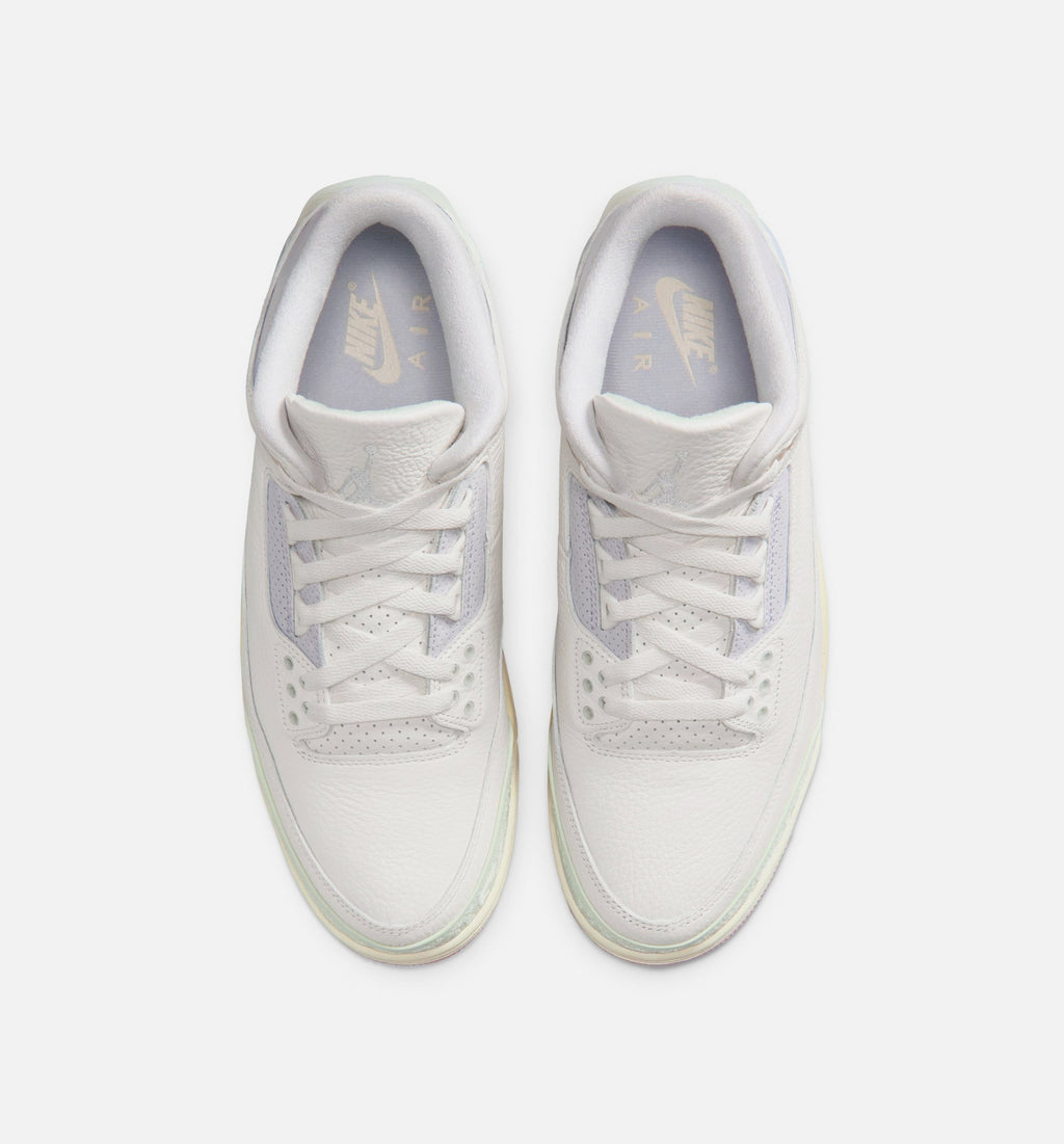 Air Jordan 3 Retro Sail & Jade Aura – Men's Lifestyle Shoe | Sail/Jade Aura/Aura/Iced Carmine