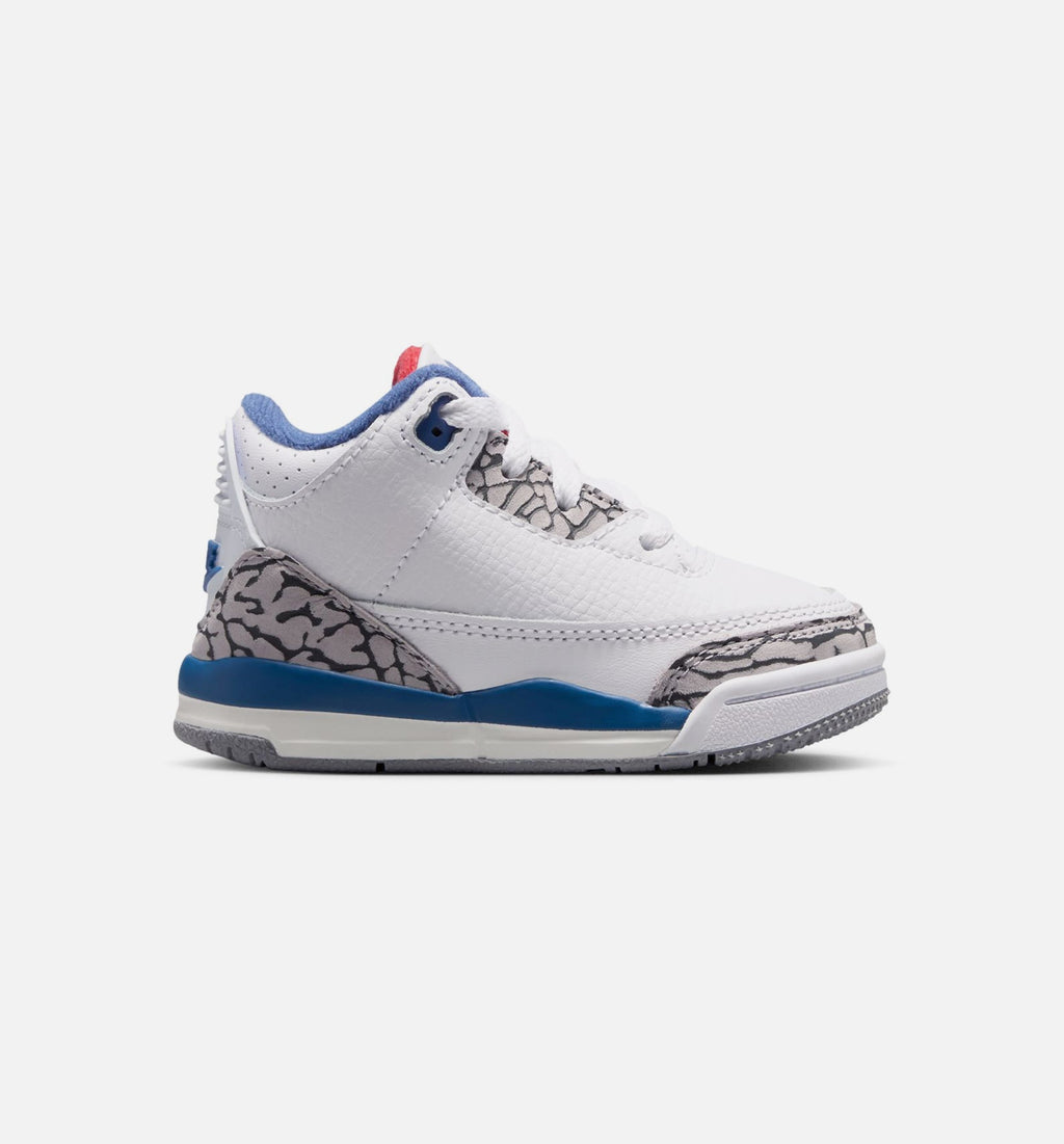 Air Jordan 3 Retro OG True Blue Infant/Toddler – White/Fire Red/True Blue