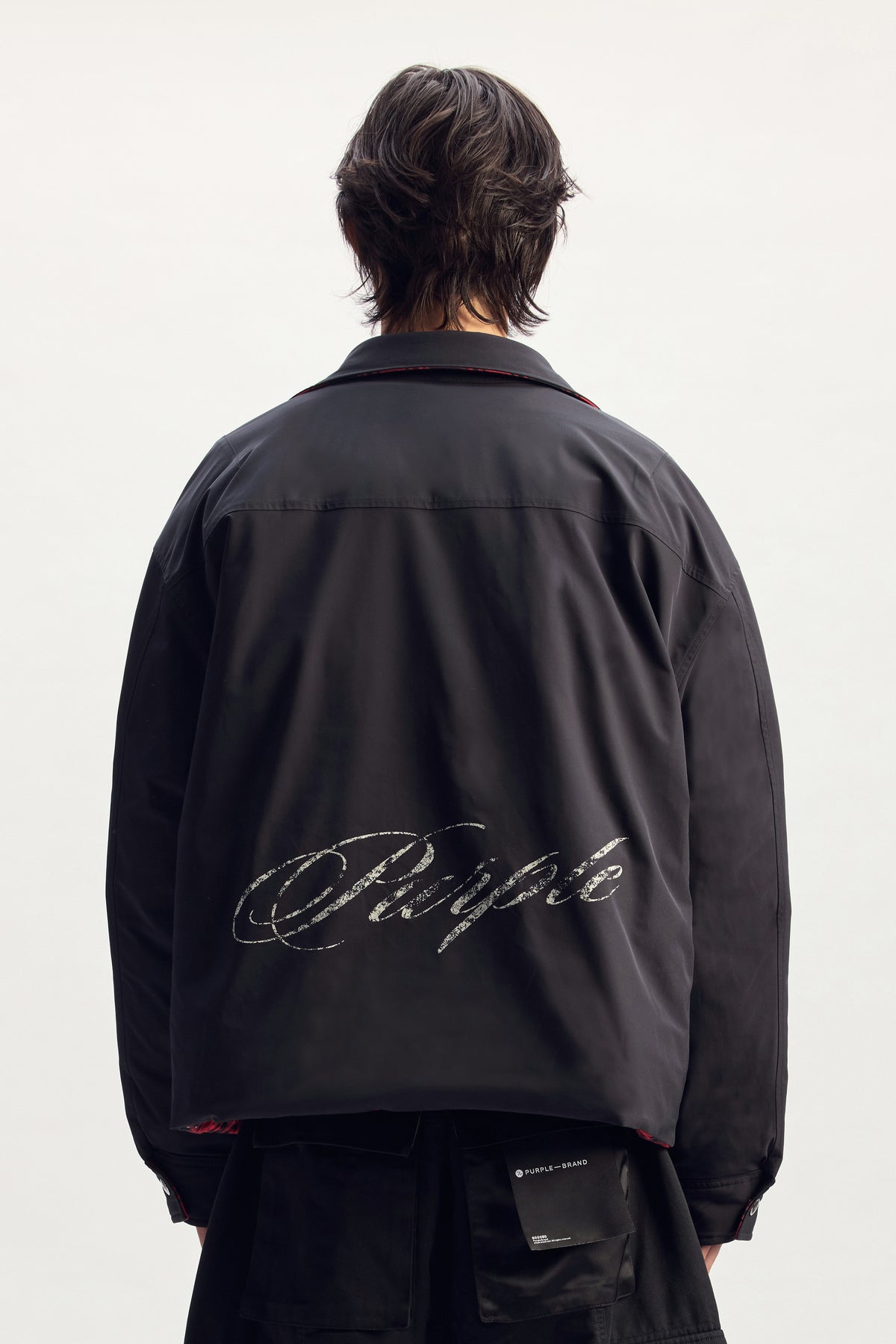 Plaid Script Reversible Jacket