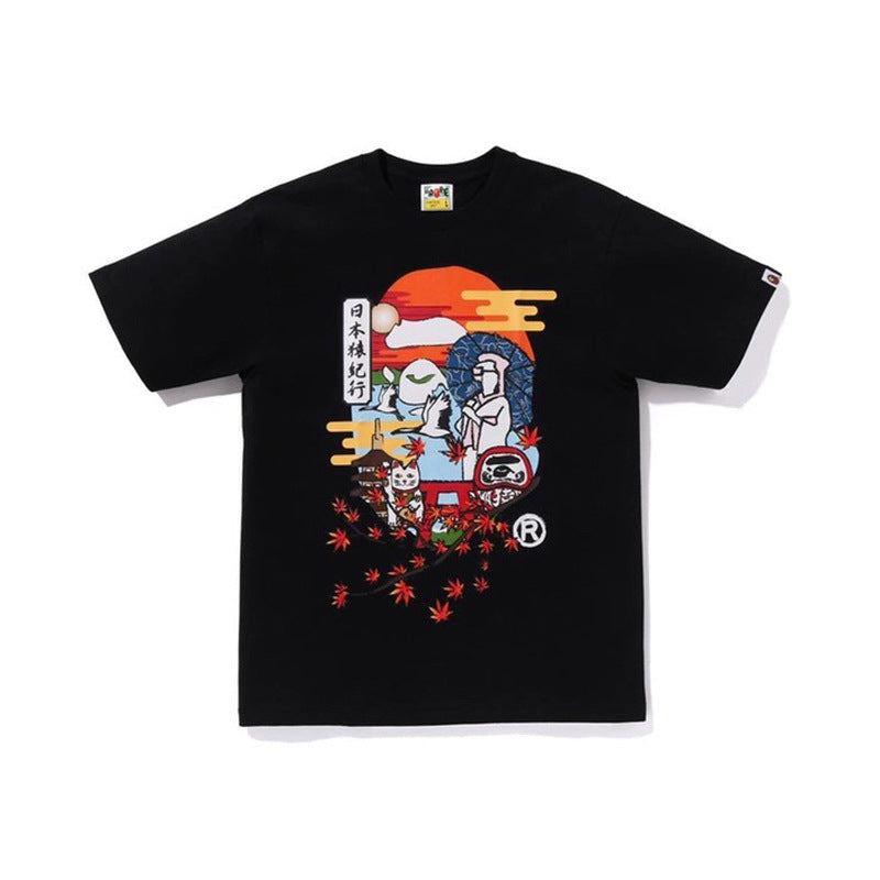Bape Ape Head Shark Koi Fuji Graphic Oversized Tee Streetwear Unisex