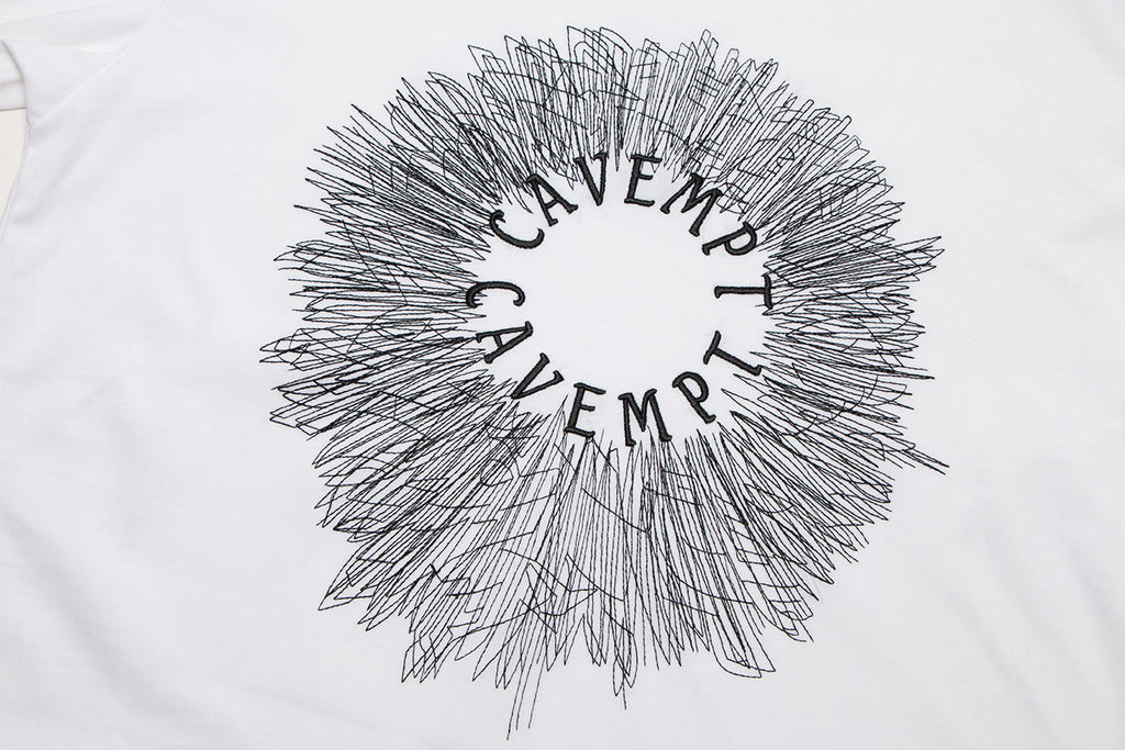Cav Empt Embroidered Letter Short Sleeve Crew Neck T-Shirt Unisex
