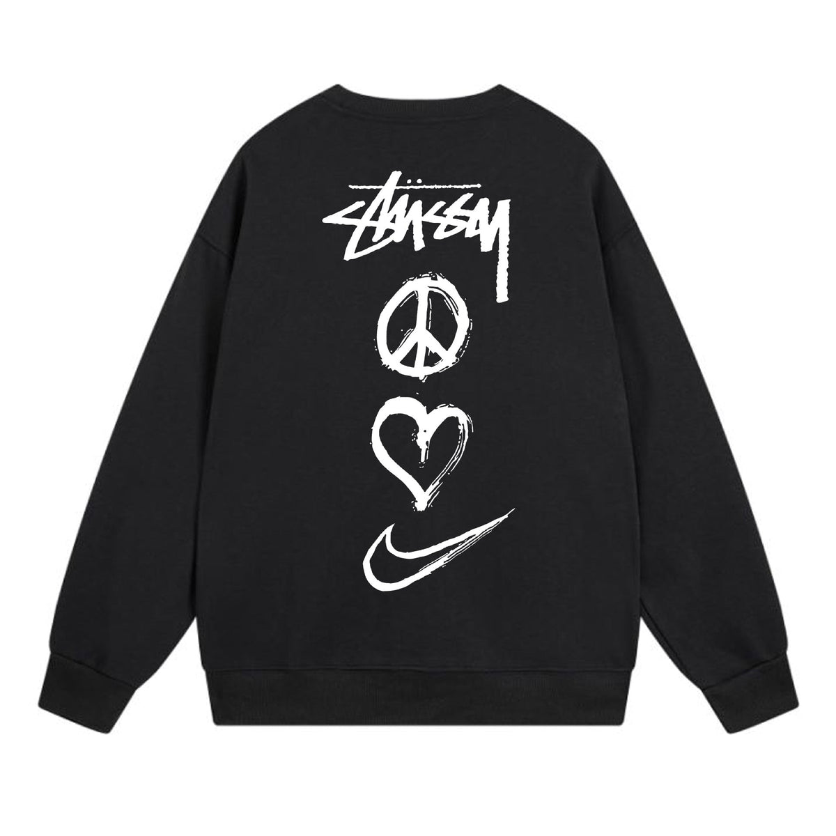 Stussy Sweatshirts Crew Neck Fleece Sweater