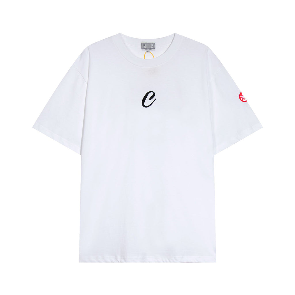 Cav Empt Embroidered Letter Short Sleeve Crew Neck T-Shirt Unisex