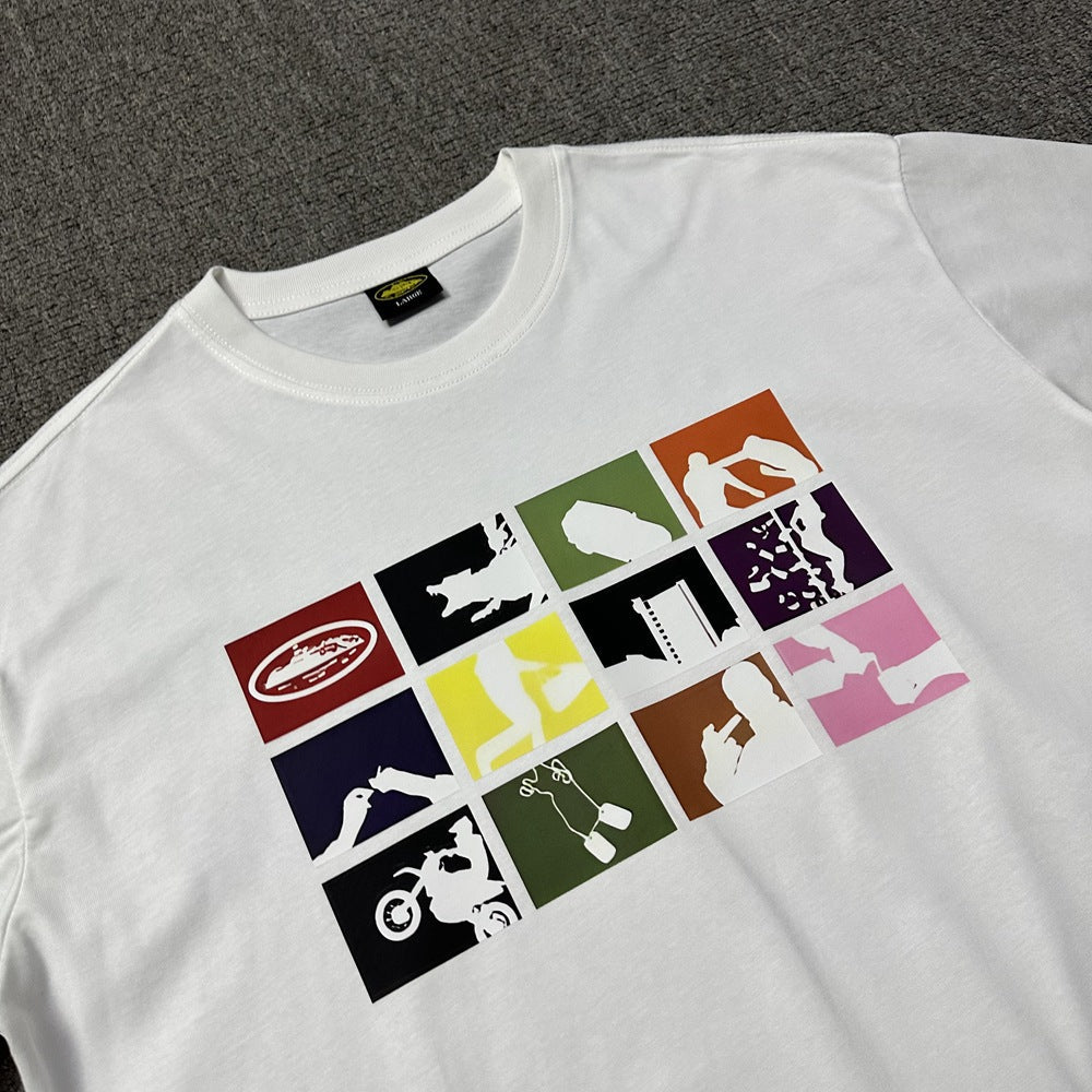 2026 New Corteiz Graphic Print Tee Loose Casual Streetwear T-Shirt