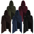Halloween Renaissance Hooded Cape Corduroy Multi‑Color Cosplay Cloak