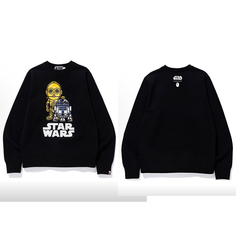 Bape Camo Ape Head Graphic Washed Oversized Crewneck Streetwear