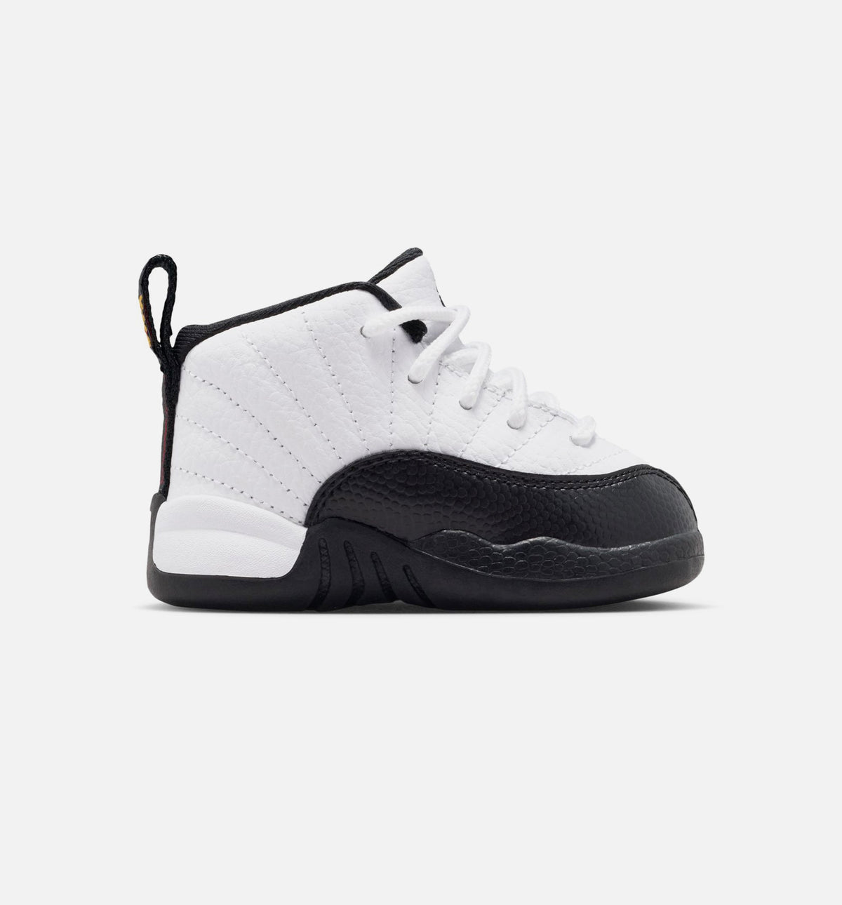 Air Jordan 12 Retro Taxi Infant & Toddler Lifestyle Shoes - White/Black/Taxi Yellow