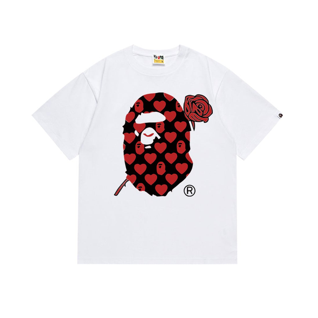 BAPE Heart Rose Graphic T-Shirt