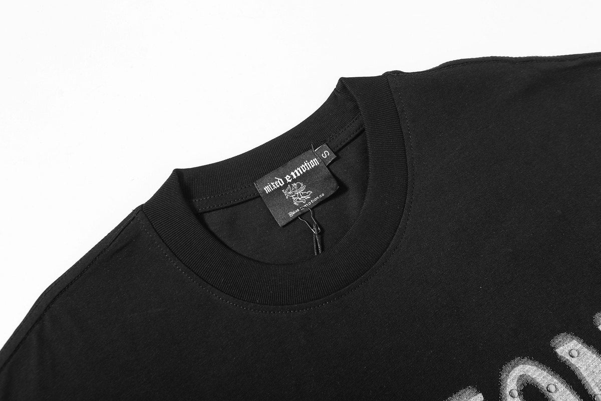 MIXED EMOTION Never Die Graphic Short-Sleeve T-Shirt