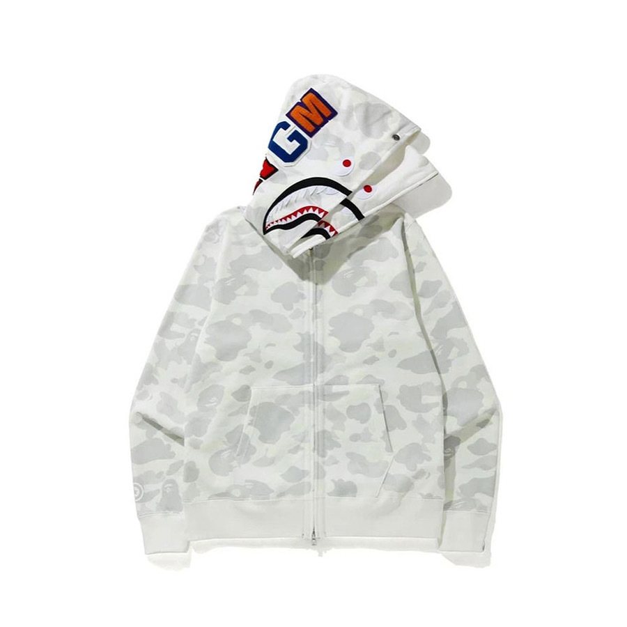 BAPE Shark WGM Camouflage Zip Hoodie