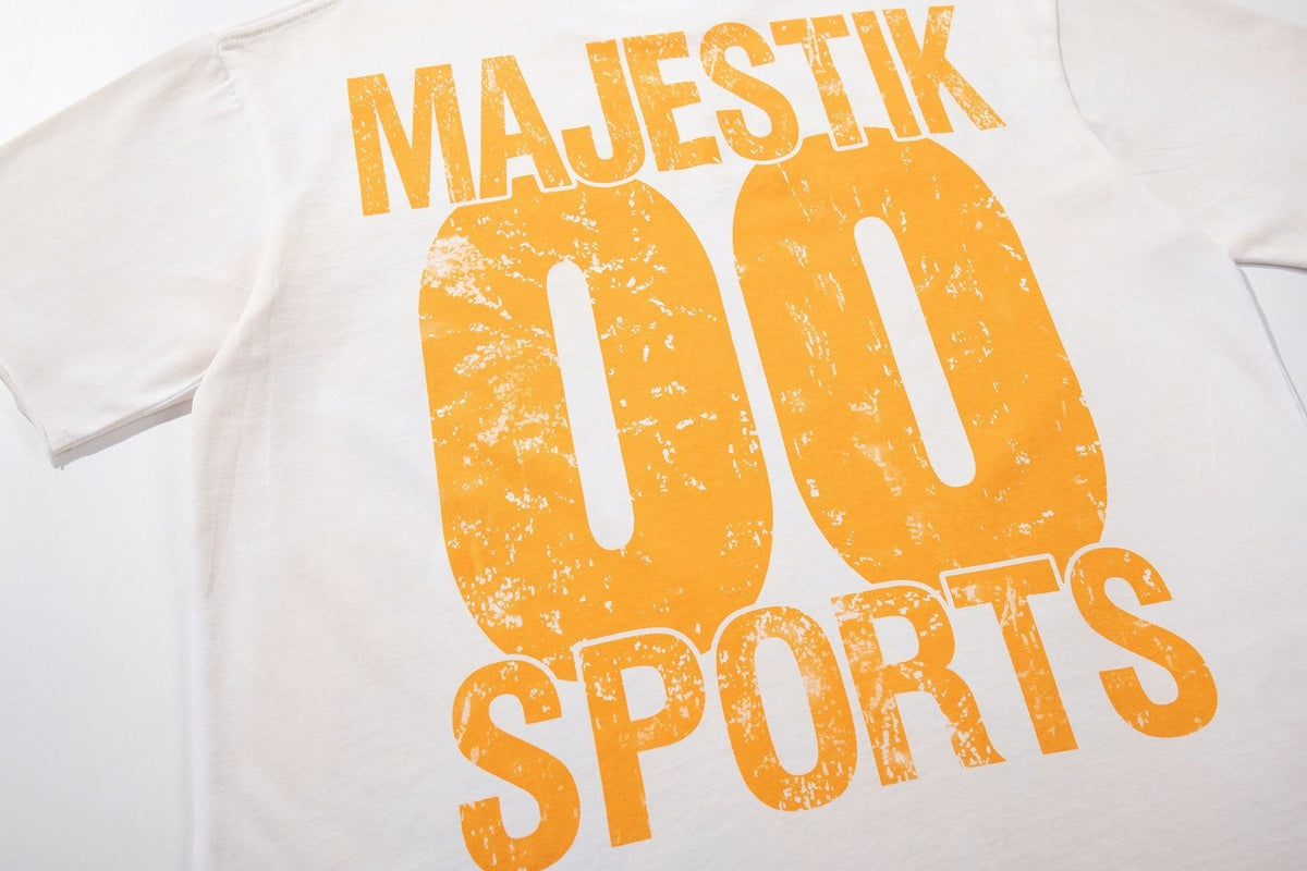 MAJESTIK Bulldog Football Graphic Short-Sleeve T-Shirt - White