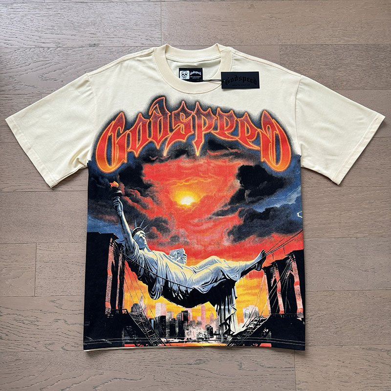 Godspeed Out of Many One Statue Graphic T-Shirt