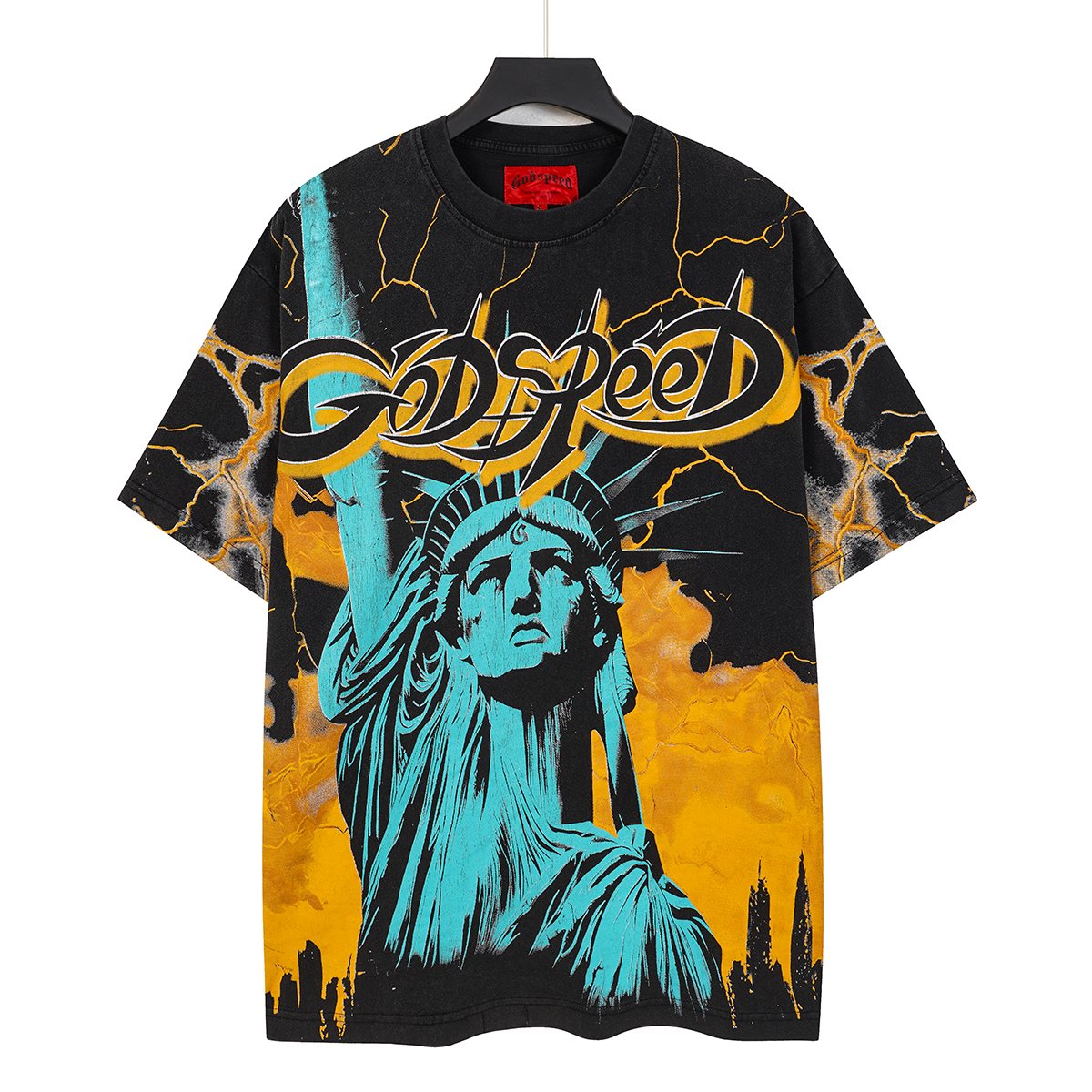 Godspeed Out of Many One Statue Graphic T-Shirt