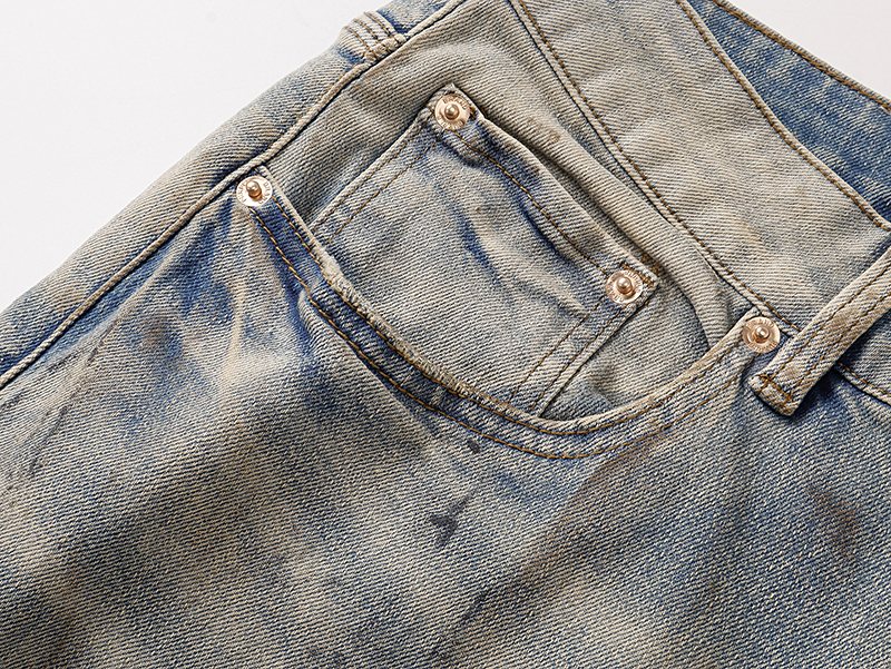 Purple Brand Light Blue Distressed Jeans
