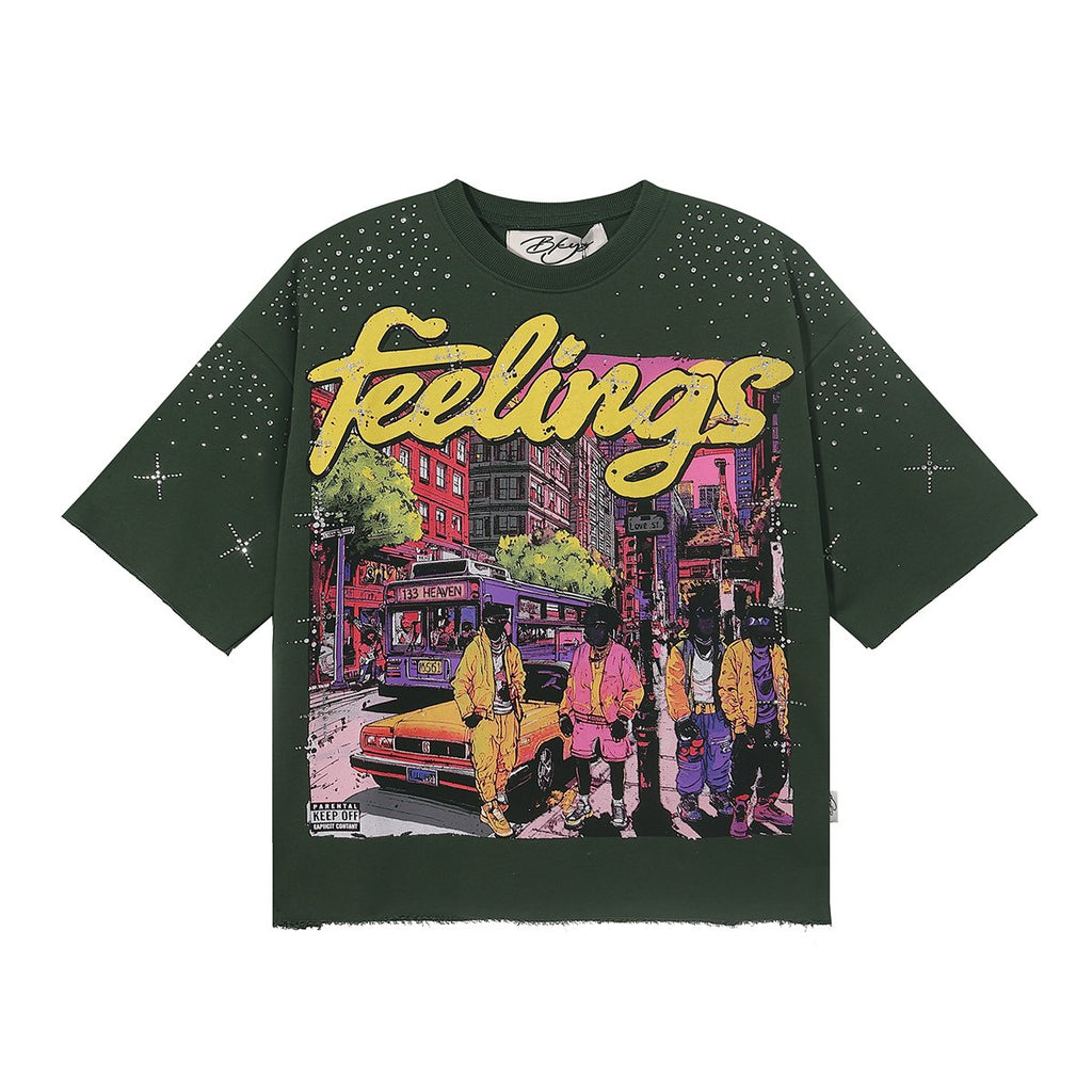 BKYS Revival Feelings Cropped Graphic T-Shirt