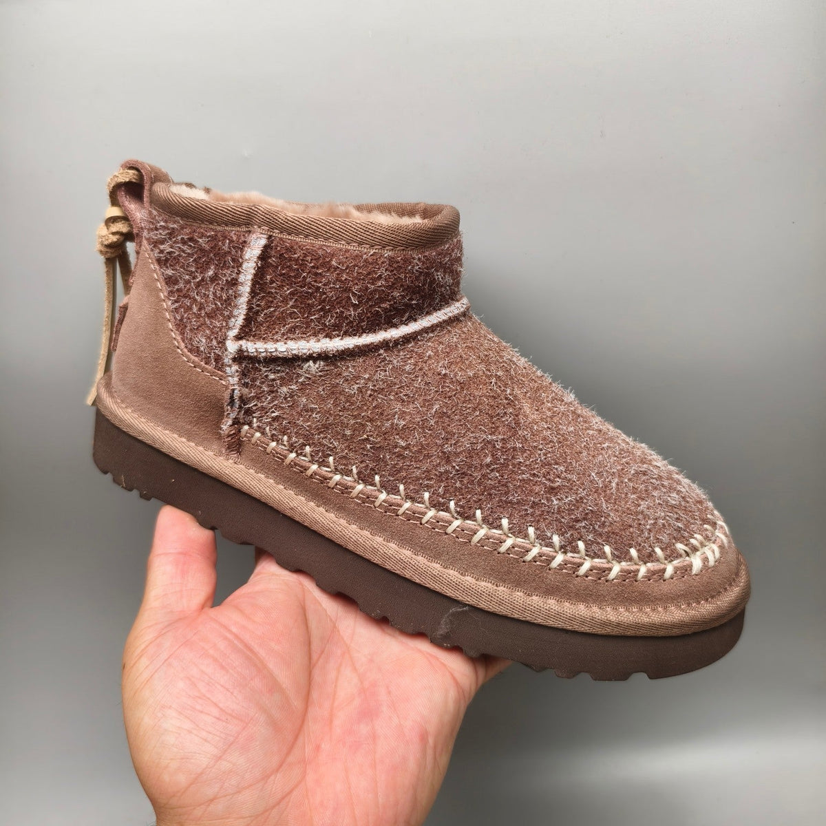Brown Suede Back Strap Ankle Boots — New Arrival | In Stock