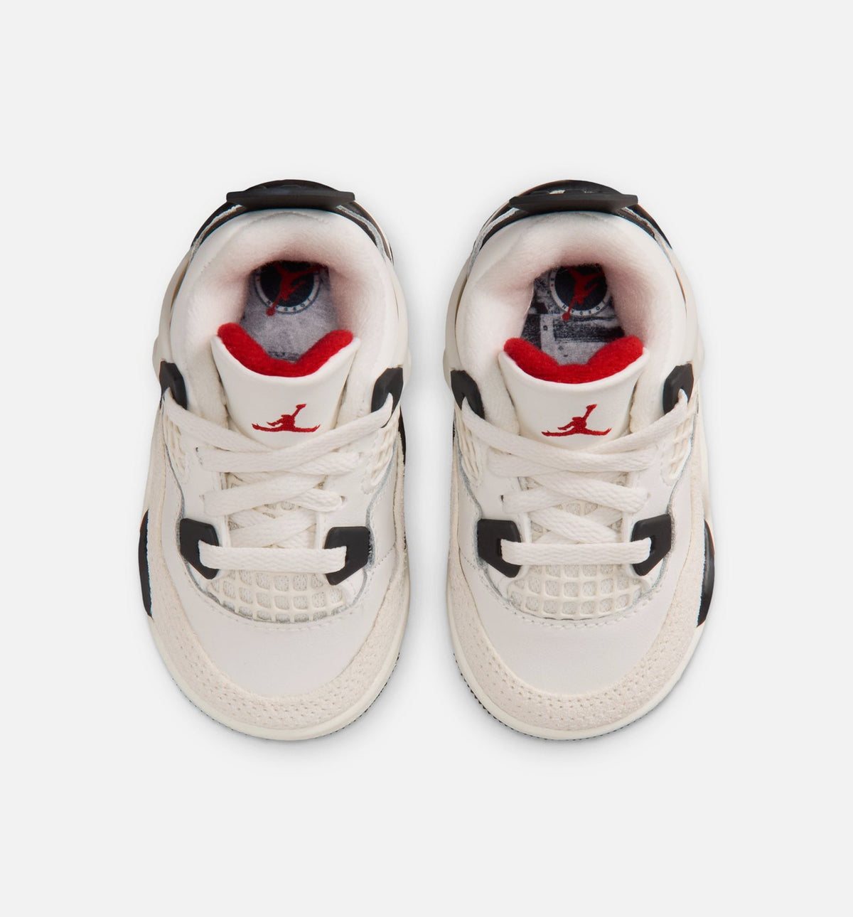 Air Jordan 4 Retro Flight Club | Infant/Toddler Lifestyle Shoe | Sail/Black/University Red