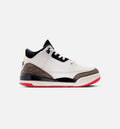 Air Jordan 3 Retro Sail and University Red Preschool Lifestyle Shoes - Sail/Black/University Red/Light Ivory